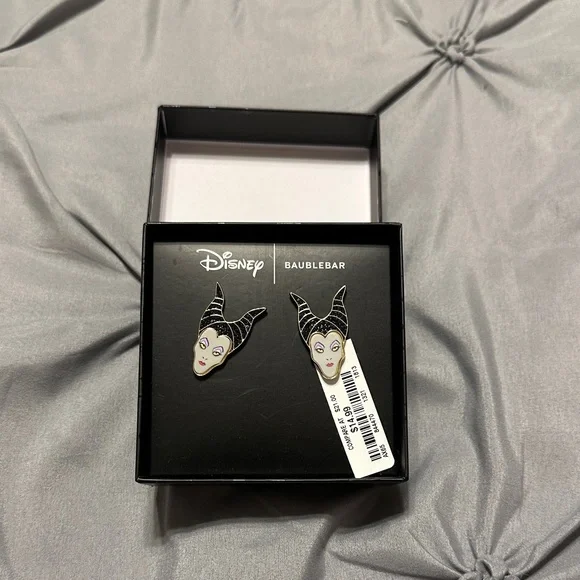 BaubleBar Maleficent Earrings - Black and White - Picture 1 of 1